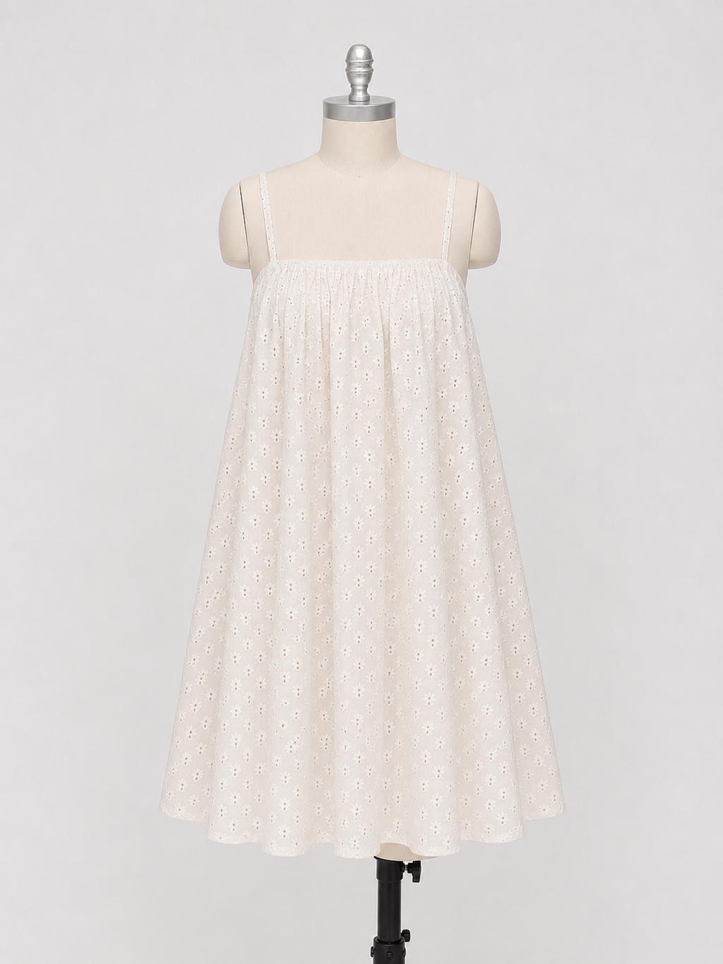 Eyelet Mini Dress