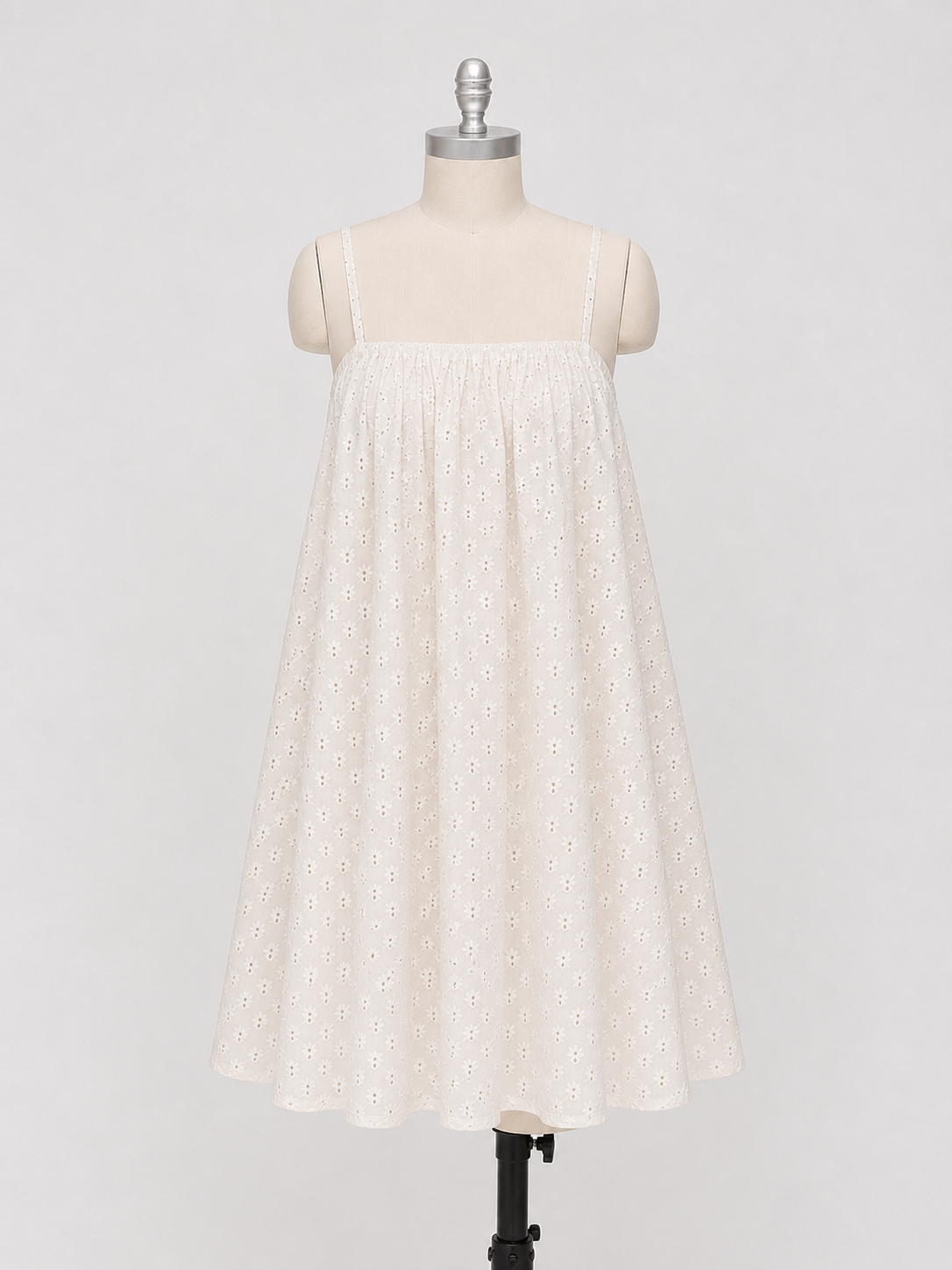 Eyelet Mini Dress